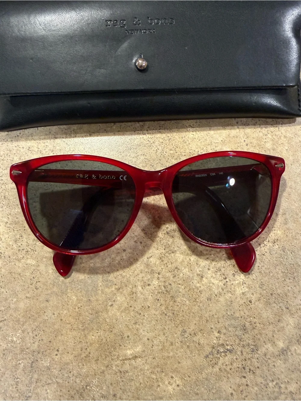 Rag & Bone RNB 3025 C9A Red Eyeglasses Frame 52-16-140mm #C255